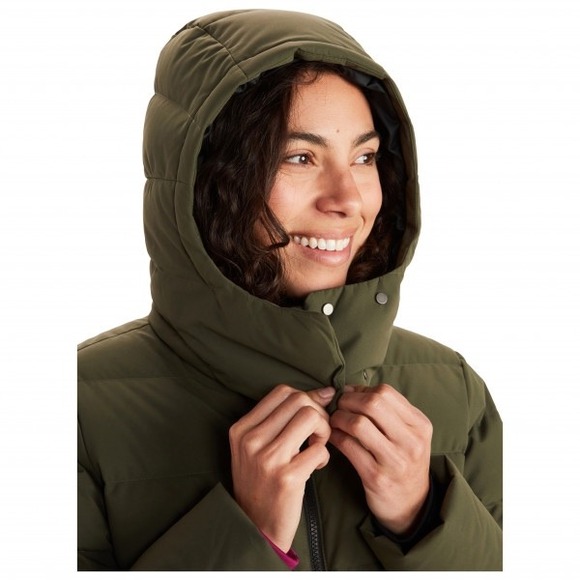 Marmot Mercer Hooded Puffer Down  Jacket Olive Green Size S/P RDS Certified - Picture 3 of 17